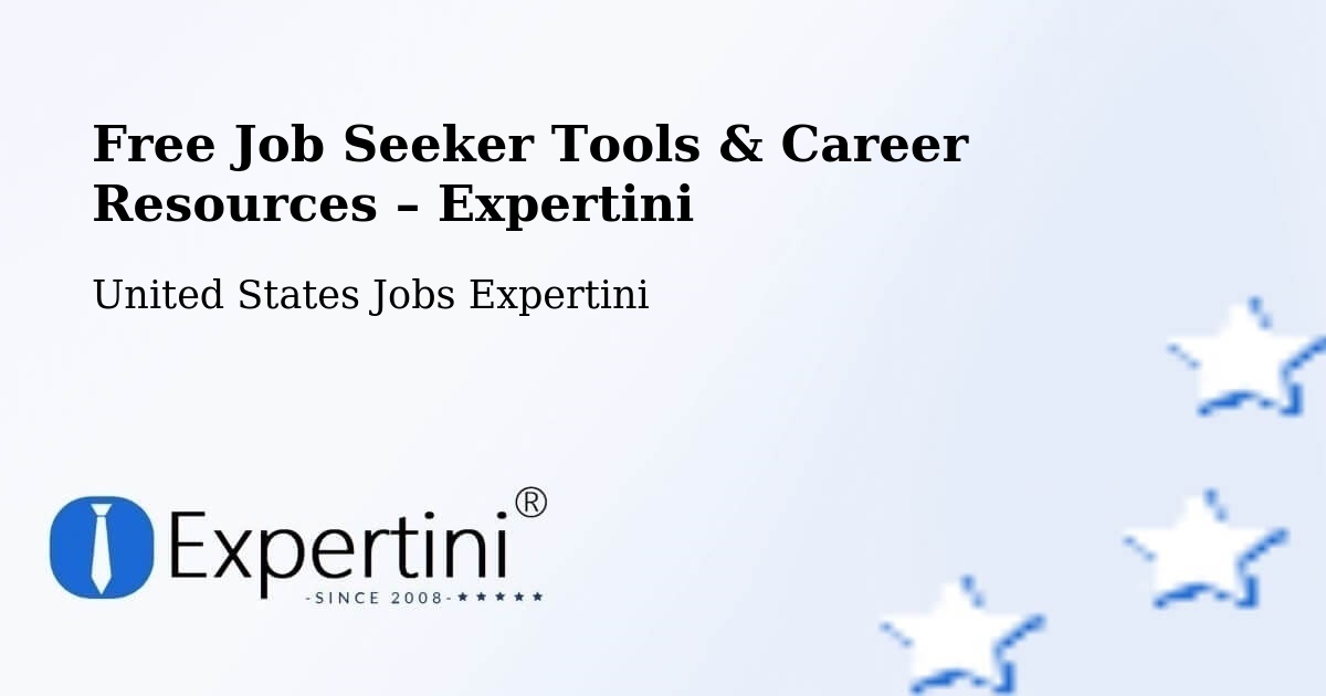 Free Job Seeker Tools & Career Resources – Jericho - Jericho, United States Jobs Expertini